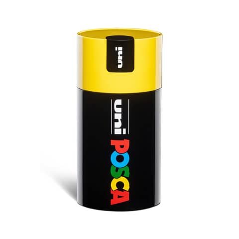 Uni Posca Marcatore Punta Media (1.8-2.5) - Gift Box 18 Colori Giallo