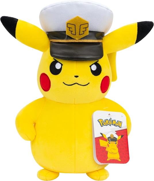 Pokémon - Peluche - Capitan Pikachu 20 cm