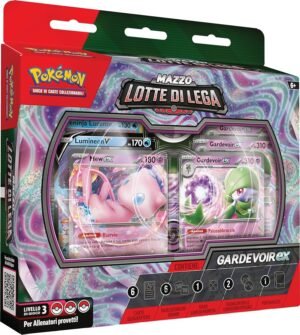 Il Mazzo Lotte di Lega Gardevoir ex del gioco di carte collezionabili Pokémon.