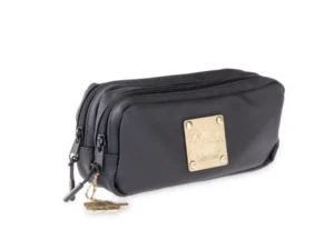 Astuccio due scomparti Black Rubber Geolier