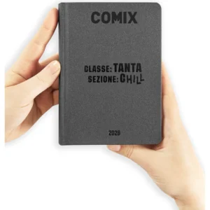 Comix. Diario Mini 2025-26 Nero e Bianco