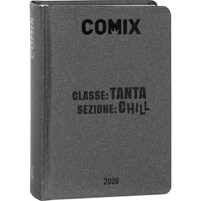 Comix. Diario Regular 2025-26 Charcoal