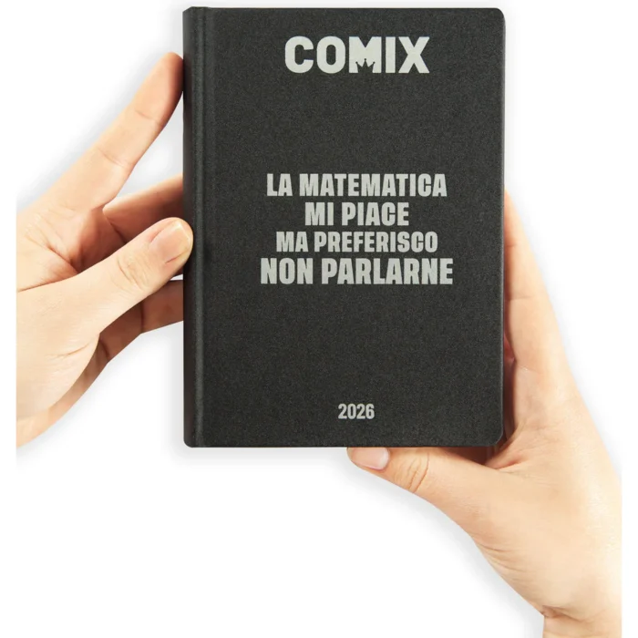 Comix. Diario Mini 2025-26 Nero e Argento