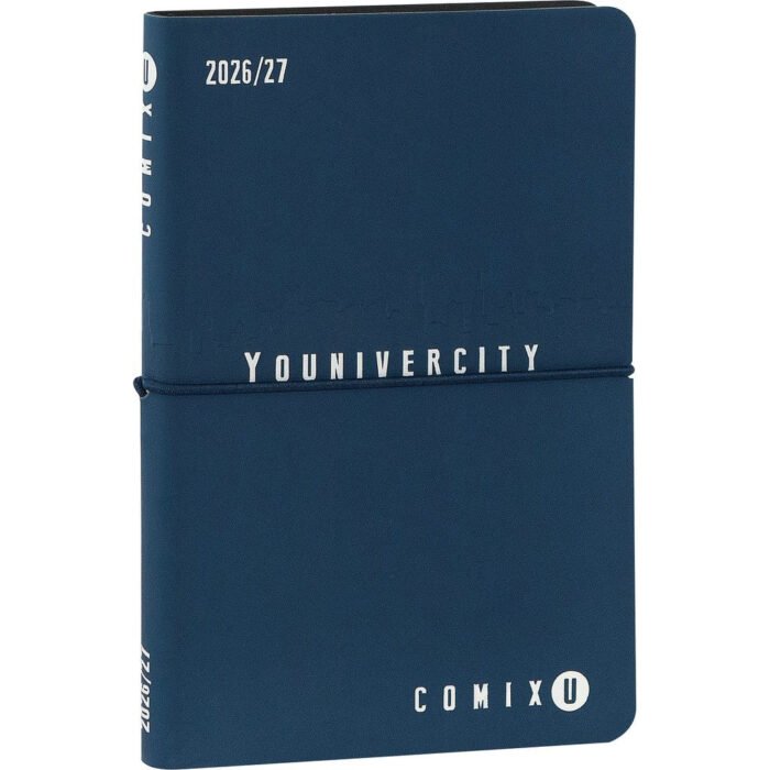 Comix Agendina settimanale 2026-27. Blu